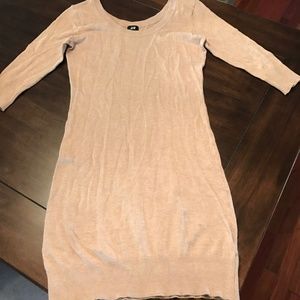 Women's H&M Tan Cotton Sweater Dress